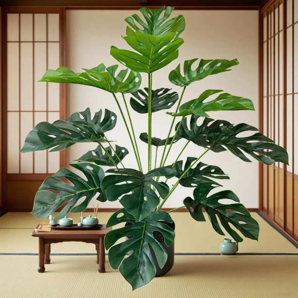 Bonsai Garden Desk - Lebensechte Künstliche Schildkrötenblatt-Bonsai im Topf, Kunstpflanze