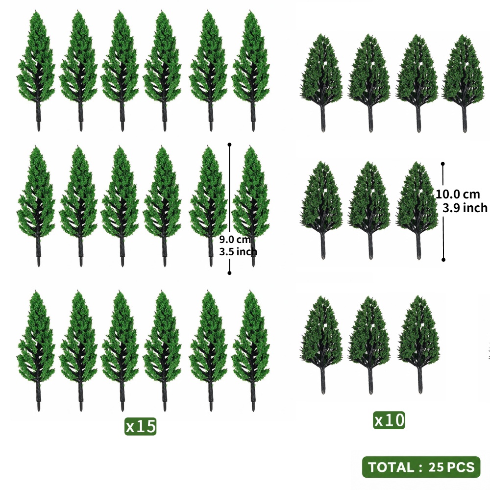 Bonsai Garden Layout - Miniatur-Modellbäume, Realistische Künstliche Bäume für Puppenhäuser,