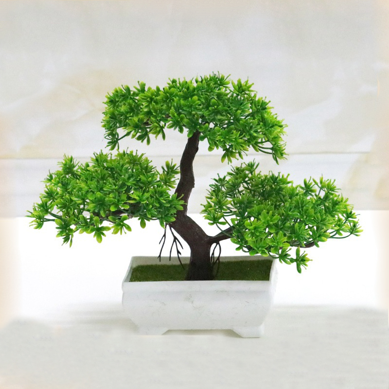 Bonsai Garden Desk - Künstliche Bonsai-Kunststoff-Bionic-Fake-Pflanze für Zuhause, Zimmer, Innenbereich,