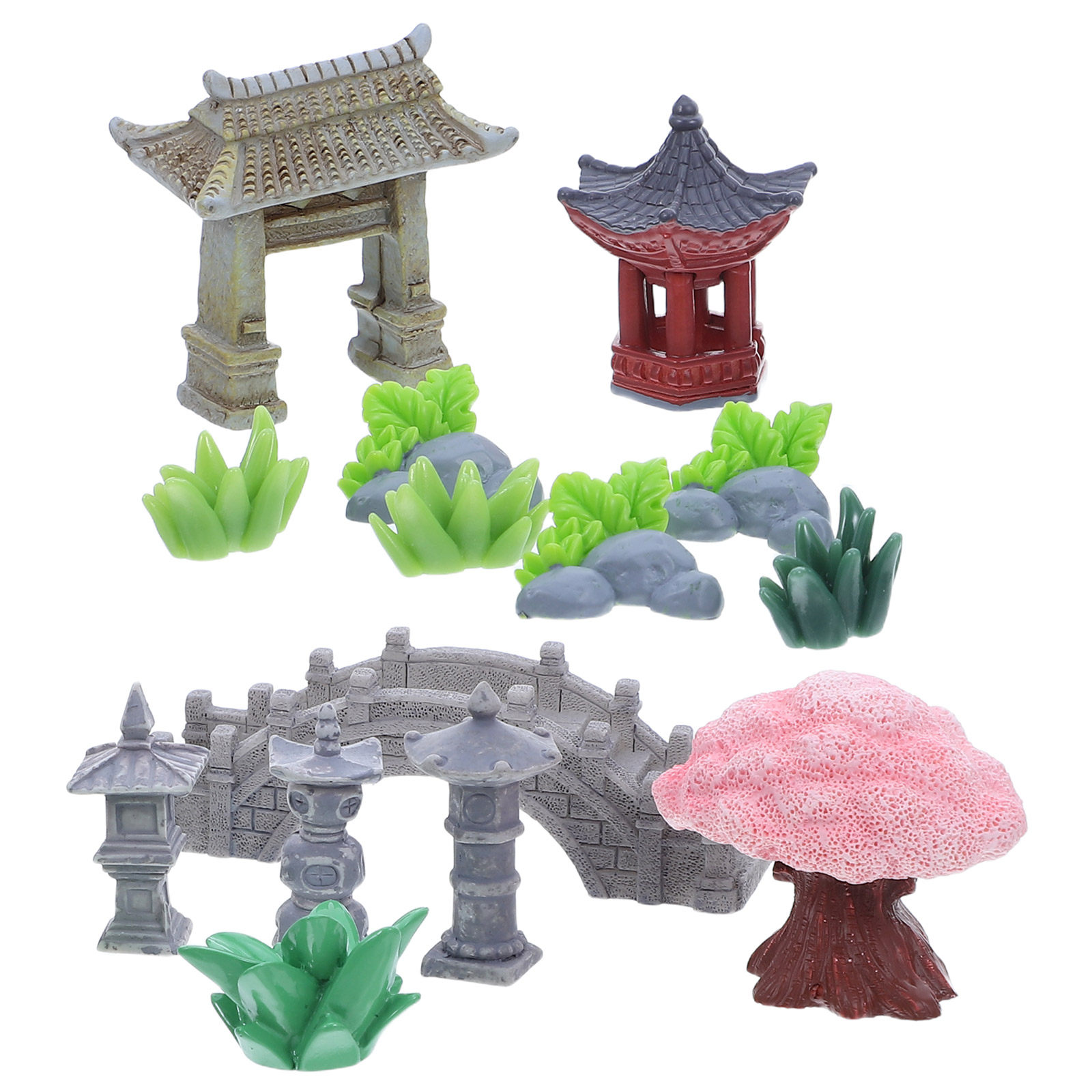 1 Set Harz-Miniatur-Landschaft – Bonsai Garden Desk Bewertung und Preis