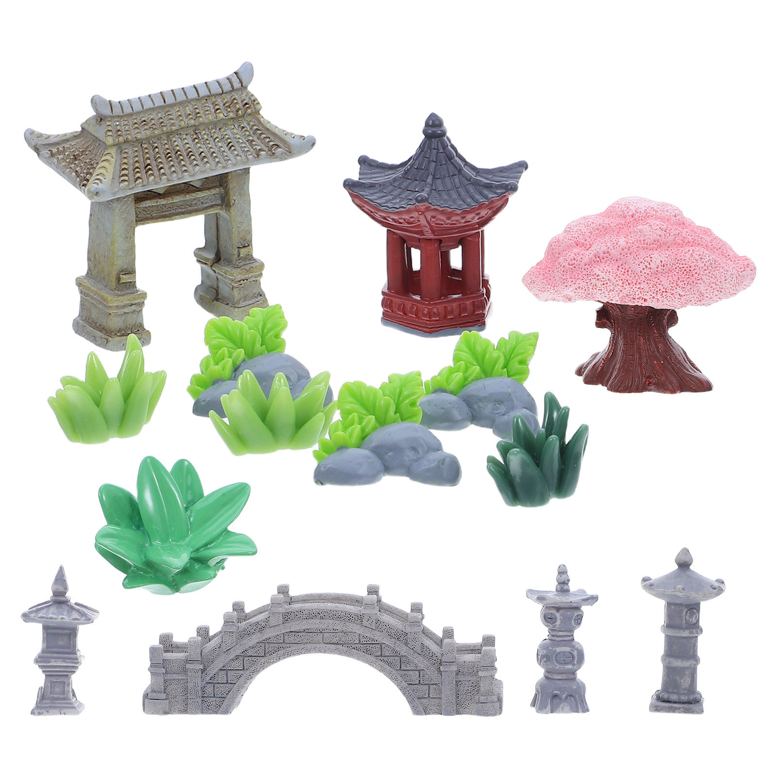 1 Set Harz-Miniatur-Landschaft – Bonsai Garden Desk Bewertung und Preis