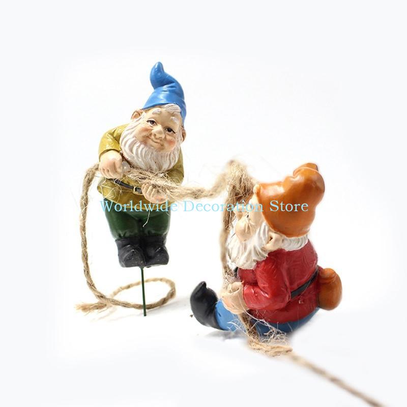 Q39B 4PCS Zwergharz Figuren Ba – Bonsai Garden Layout Bewertung und Preis