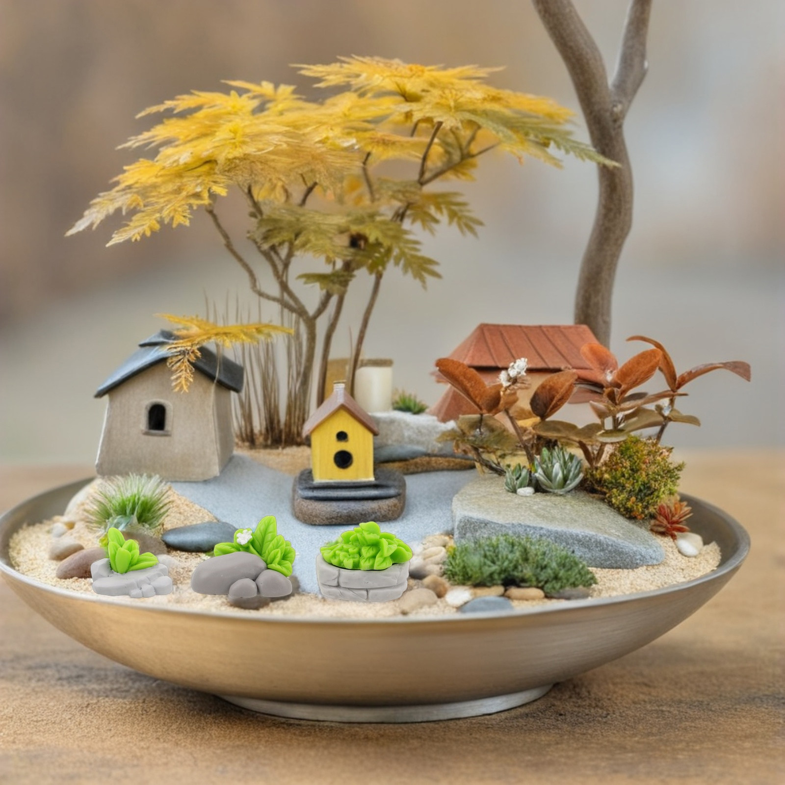12 Stück Miniatur-Kunststein-G – Bonsai Garden Layout Bewertung und Preis