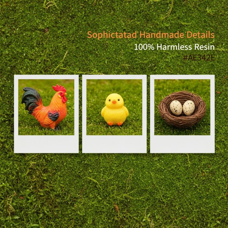 4/5-teiliges Mini-Harz-Hühnerf – Bonsai Garden Desk Bewertung und Preis