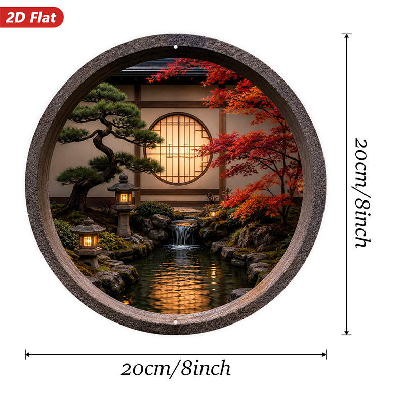 2D-Flach, 1 Stück rundes Metal – Bonsai Garden Wall Bewertung und Preis
