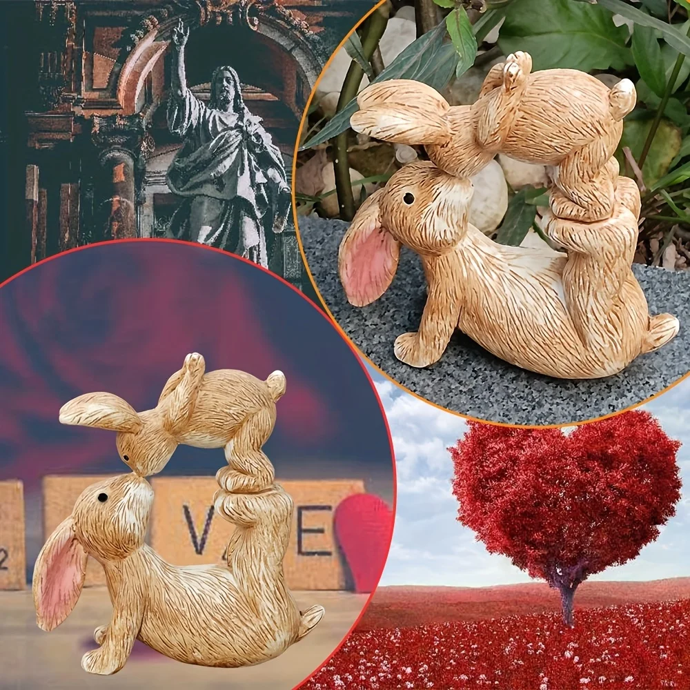 Garten Harz Küssen Hase Statue – Bonsai Garden Desk Bewertung und Preis